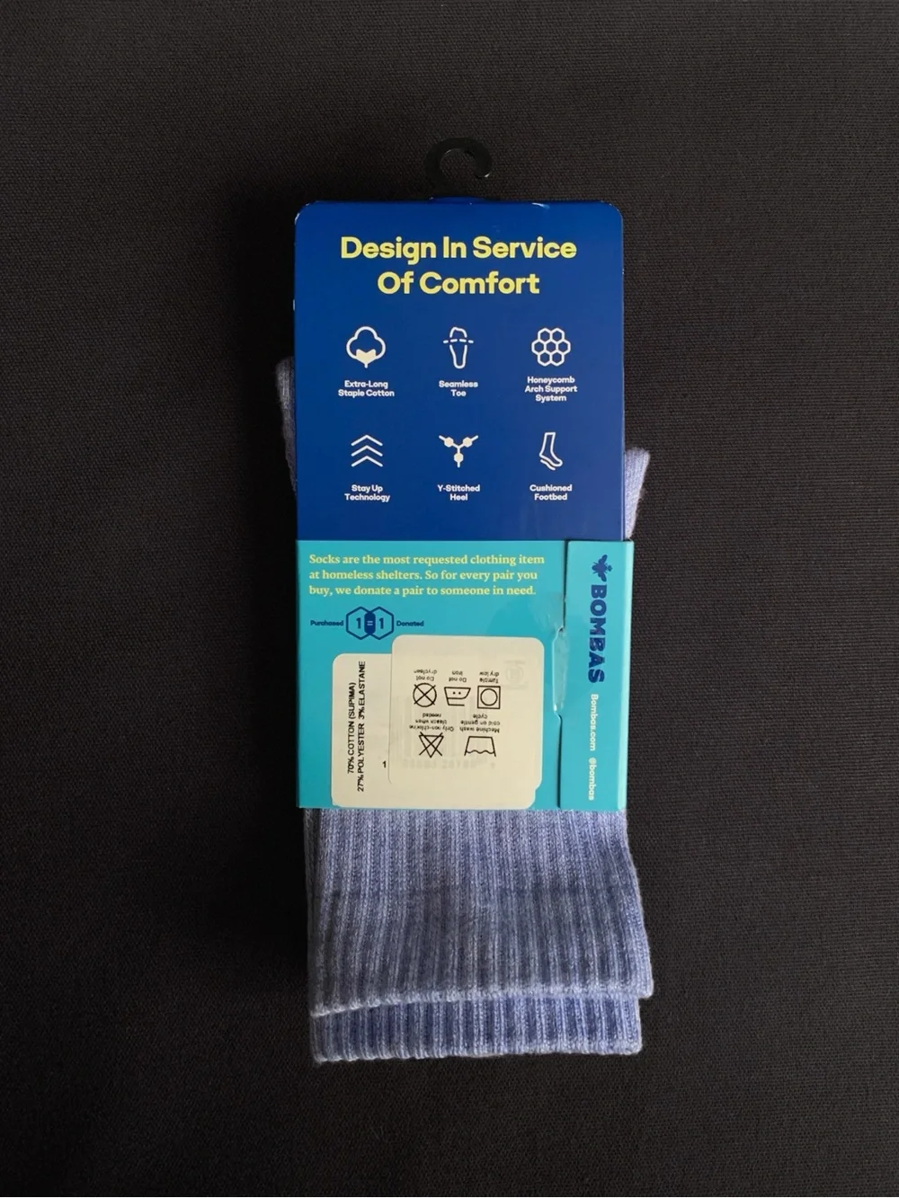 BOMBAS Set of 3 Cotton Half Calf Socks – Short Crew Socks – MEDIUM – NWT